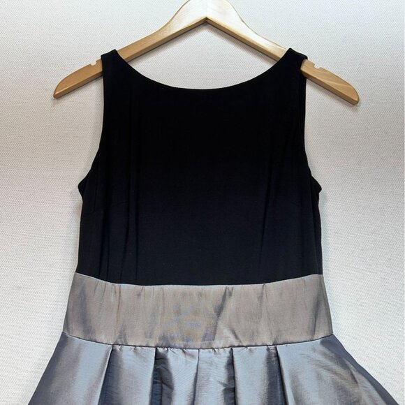 S.L. Fashions Womens Fit & Flare Party Dress Size 6 Black Metallic Sleeveless - Picture 4 of 13